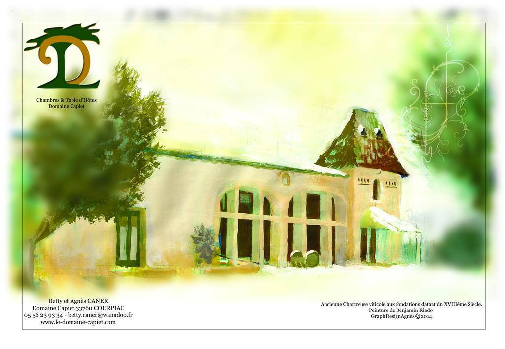 Domaine Capiet Bed and Breakfast Courpiac Eksteriør billede
