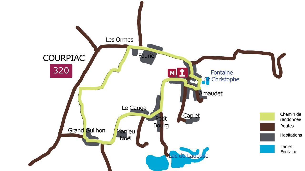Domaine Capiet Bed and Breakfast Courpiac Eksteriør billede